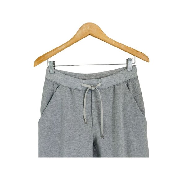 Lululemon Gray Jogger Sweatpants With Drawstring Waist & Back Zipper Pocket - Picture 2 of 9